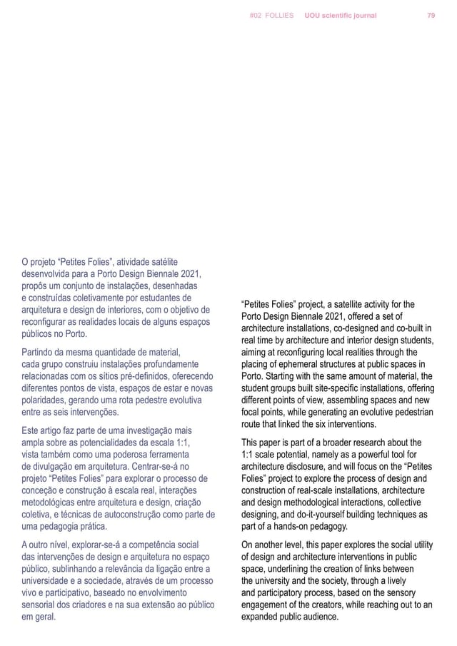 Article page with the abstract in Portuguese and English.